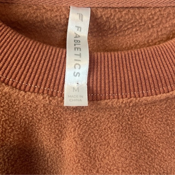 Fabletics Burnt Orange Crew Neck Sweater - Picture 3 of 6